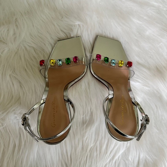 Gianvito Rossi
Ribbon 100mm crystal-embellished sandals - Picture 9 of 13